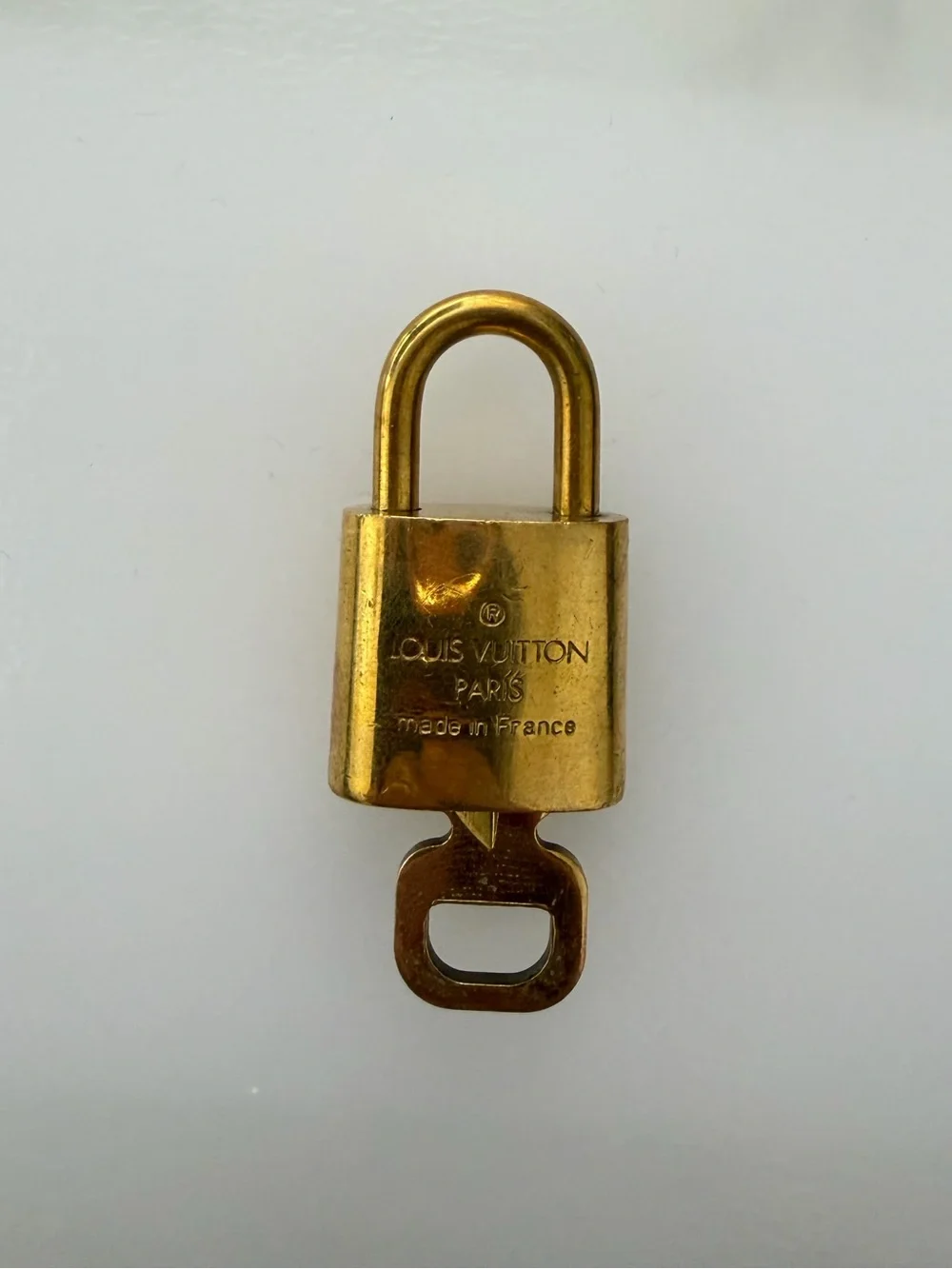 Vintage Louis Vuitton Gold Lock & Key - 316
